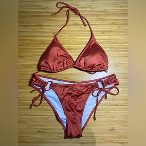 Victoria secret triangle bikini top & cheeky bottom